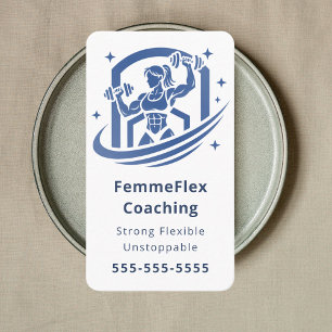 Carte De Visite Entraîneur Personnel Féminin Coaching Moderne