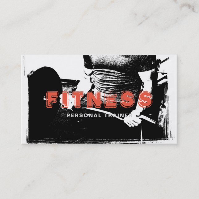 Carte De Visite Entraîneur personnel Fitness Entraîneur sportif Él (Devant)