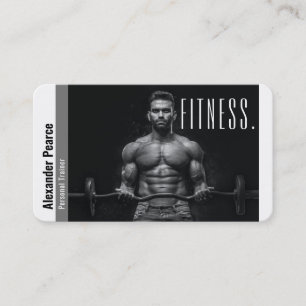 Carte De Visite Entraîneur personnel Fitness   Sports actifs