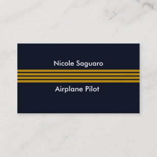 Carte De Visite Entraîneur pilote d'avion