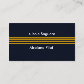 Carte De Visite Entraîneur pilote d'avion