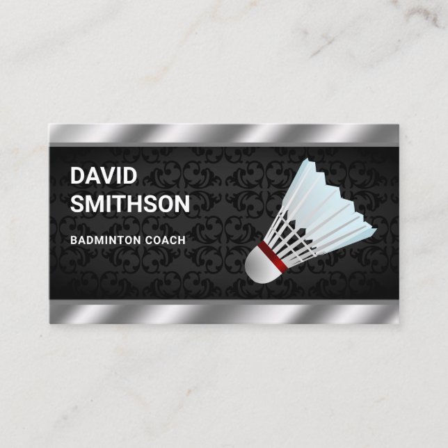 Carte De Visite Entraîneur professionnel de badminton de Shuttleco (Devant)
