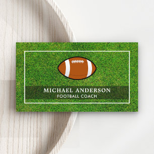 Carte De Visite Entraîneur Professionnel de Football sur Gazon Spo