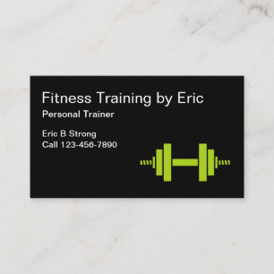 Carte De Visite Entraîneur professionnel de forme physique