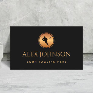 Carte De Visite Entraîneur professionnel de hockey sur glace Logo 
