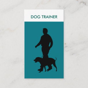 Carte De Visite Entraîneur professionnel moderne de chiens de deux