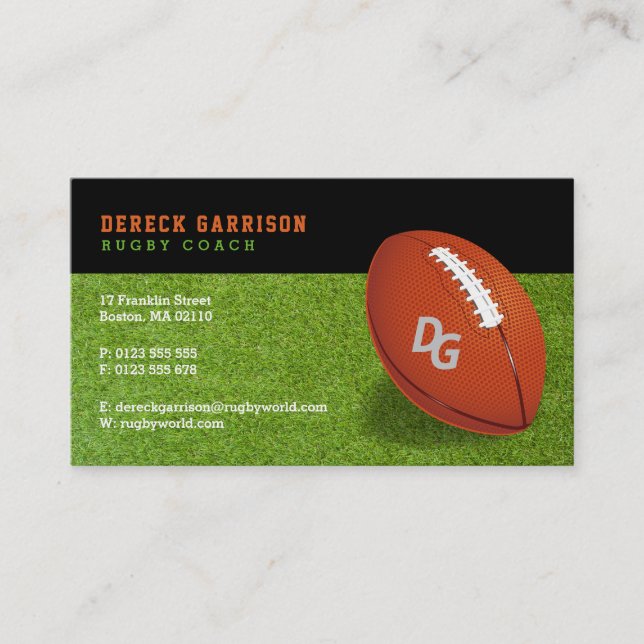 Carte De Visite Entraîneur professionnel | Rugby Master Sport (Devant)