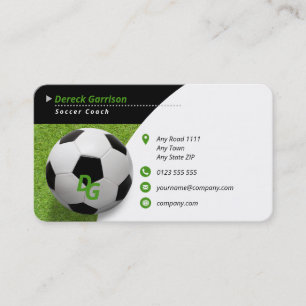 Carte De Visite Entraîneur professionnel   Sport maître de footb