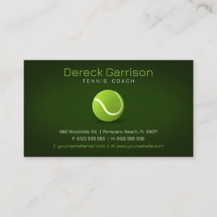 Carte De Visite Entraîneur professionnel Tennis Master Sport