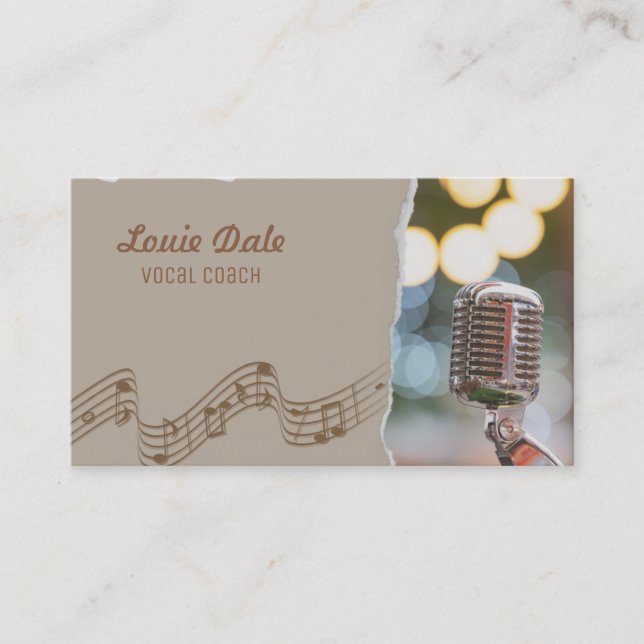 Carte De Visite Entraîneur Vocal (Devant)