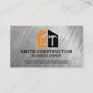 Carte De Visite Entrepreneur   Architecte de bâtiment   Constructi