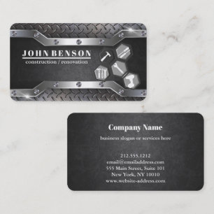 Carte De Visite Entrepreneur de charpente métallique professionnel