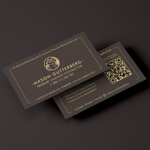 Carte De Visite Entrepreneur de lavage sous pression moderne Espre