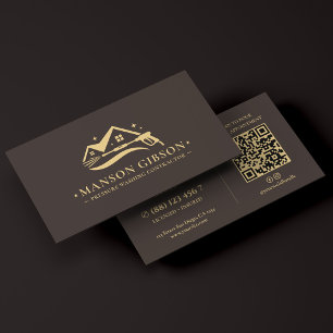 Carte De Visite Entrepreneur de nettoyage à haute pression Logo Es