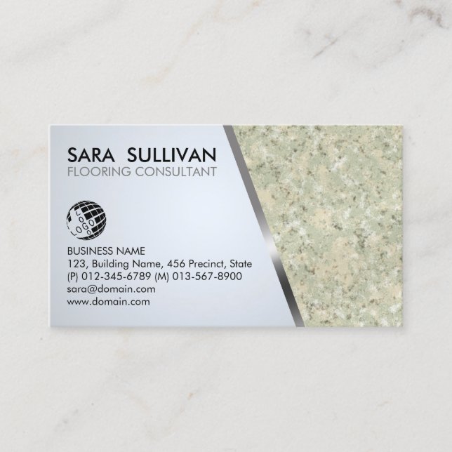 Carte De Visite Entrepreneur de sol Stonemason (Devant)