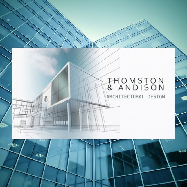 Carte De Visite Entrepreneur du constructeur Architecte du concept (Builder Contractor Interior Designer Architect Business Card)