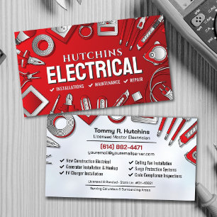 Carte De Visite Entrepreneur Électricien Professionnel