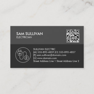 Carte De Visite Entrepreneur électrique