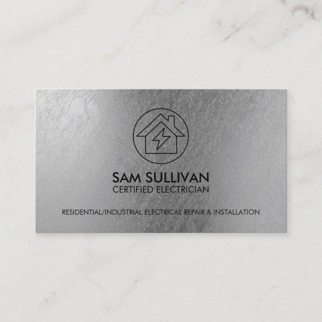Carte De Visite Entrepreneur électrique (Devant)