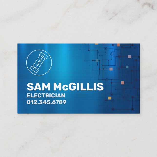 Carte De Visite Entrepreneur électrique (Devant)