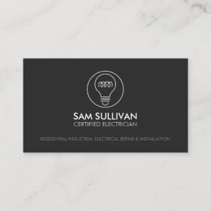 Carte De Visite Entrepreneur électrique