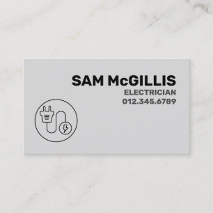 Carte De Visite Entrepreneur électrique