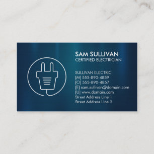 Carte De Visite Entrepreneur électrique