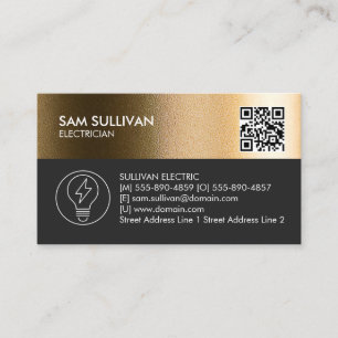 Carte De Visite Entrepreneur électrique
