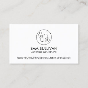 Carte De Visite Entrepreneur électrique