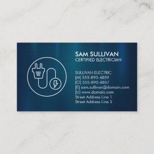 Carte De Visite Entrepreneur électrique