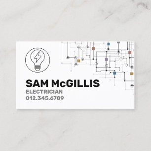 Carte De Visite Entrepreneur électrique