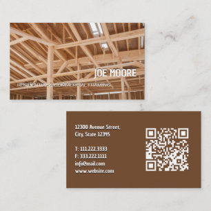 Carte De Visite 🚧 Entrepreneur en charpente QR