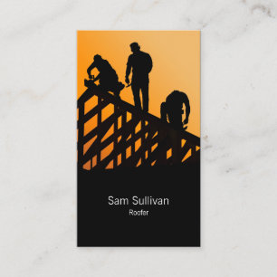 Carte De Visite Entrepreneur en construction de toitures