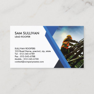 Carte De Visite Entrepreneur en construction de toitures