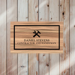 Carte De Visite Entrepreneur en rénovation et construction moderne