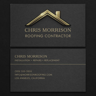 Carte De Visite Entrepreneur en toiture
