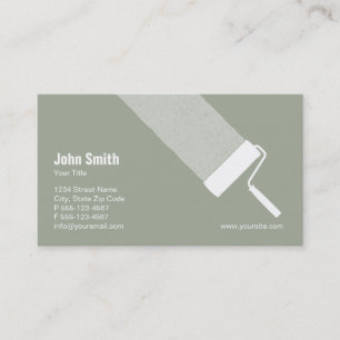 Carte De Visite Entrepreneur fait sur commande de peinture
