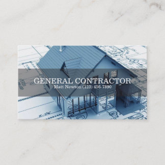 Carte De Visite Entrepreneur général Chef de la construction