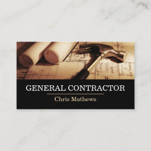 Carte De Visite Entrepreneur général Constructeur Construction Ent