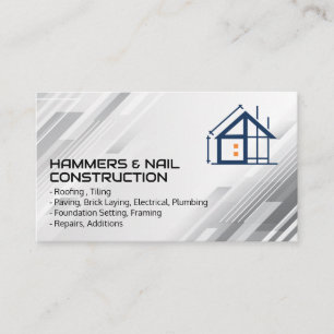 Carte De Visite Entrepreneur général Construction de maison Bâ