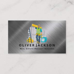 Carte De Visite Entrepreneur général de construction Chef de pro