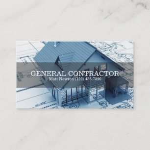 Carte De Visite Entrepreneur général Directeur de construction de 