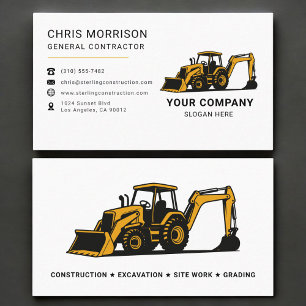 Carte De Visite Entrepreneur général professionnel