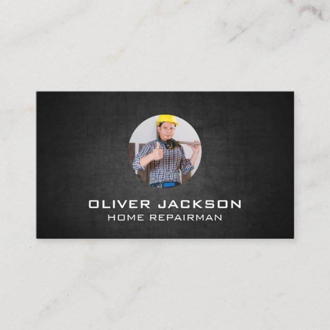 Carte De Visite Entrepreneur général | Réparateur | Construction (Devant)