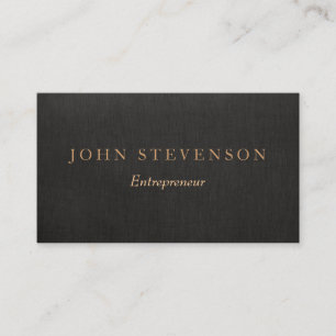 Carte De Visite Entrepreneur Professionnel Linge Noir Look Vintage