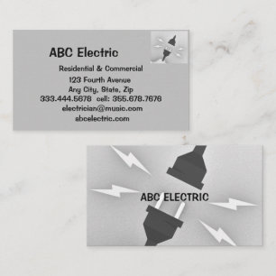 Carte De Visite Entrepreneurs électriciens