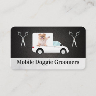 Carte De Visite Entreprise canine mobile   Services aux animaux