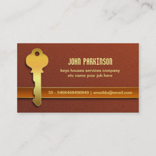 carte de visite entreprise clé de maison