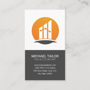 Carte De Visite Entreprise comptable   Logo Finance   Finances