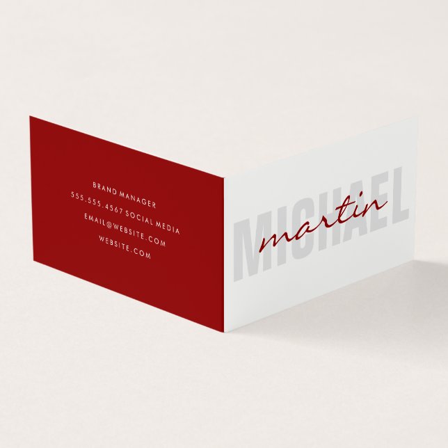 Carte De Visite Entreprise | Conseil | Marque (Extérieur)